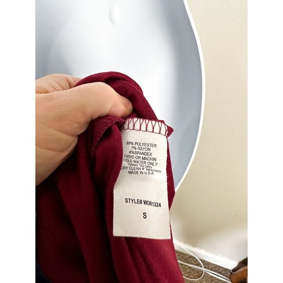 Made by Johnny Color Block Shift Dress Womens Business Casual Red Blue Small - Picture 6 of 6